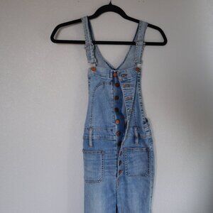 Madewell Bayfront Cropped Overalls  - Button front
